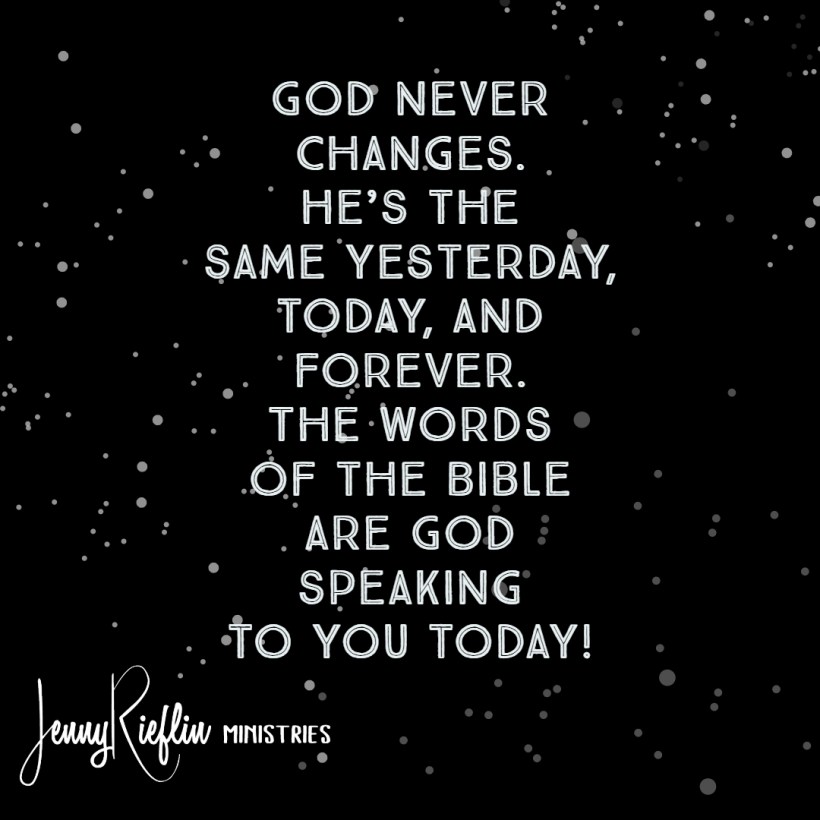 The Bible is God Speaking to You