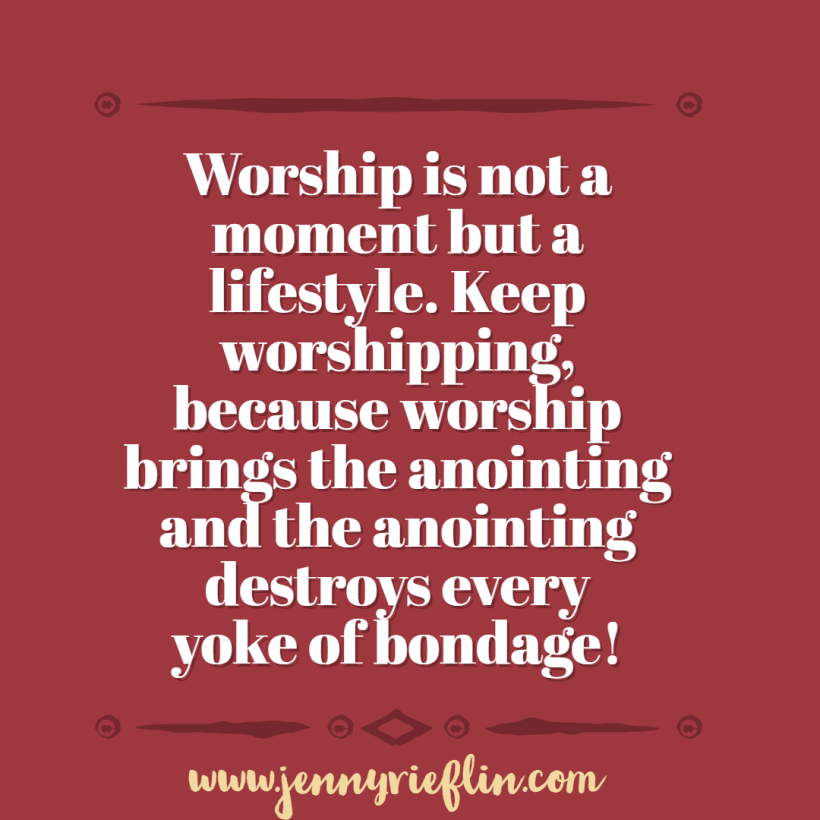 worship is a lifestyle