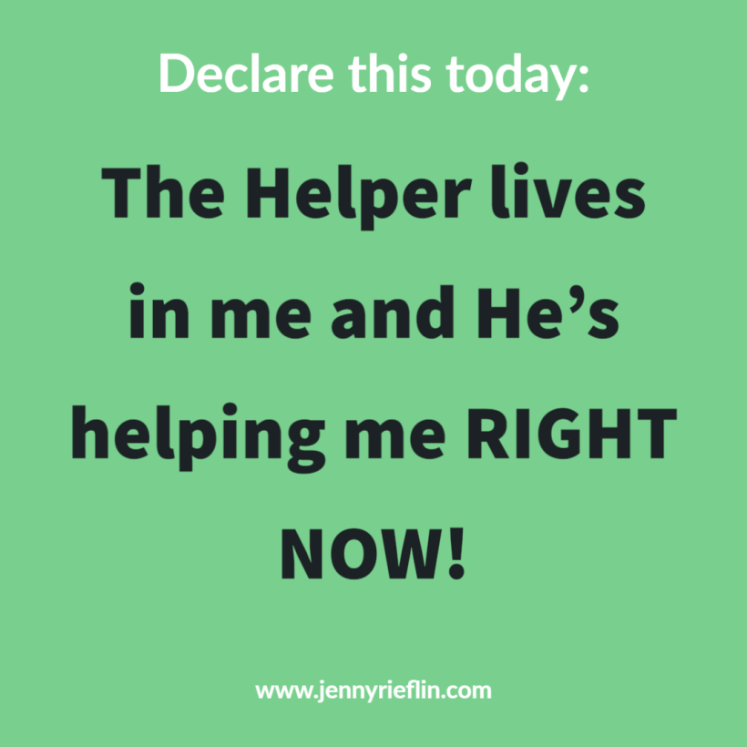 The Helper lives in me